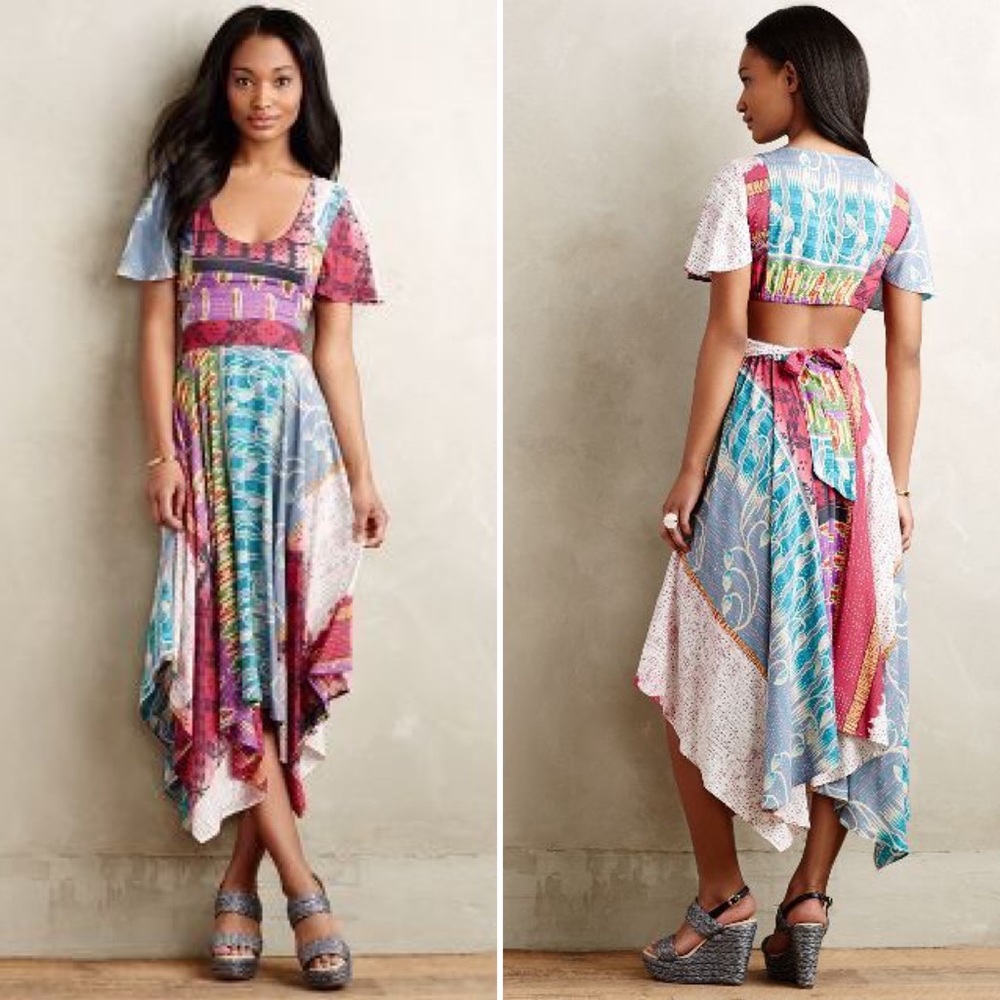 Anthropologie Kantha Patchwork Dress - Plenty by Tracy Reese [NWT]